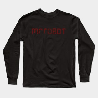 Mr Robot Circuit (Red) Long Sleeve T-Shirt